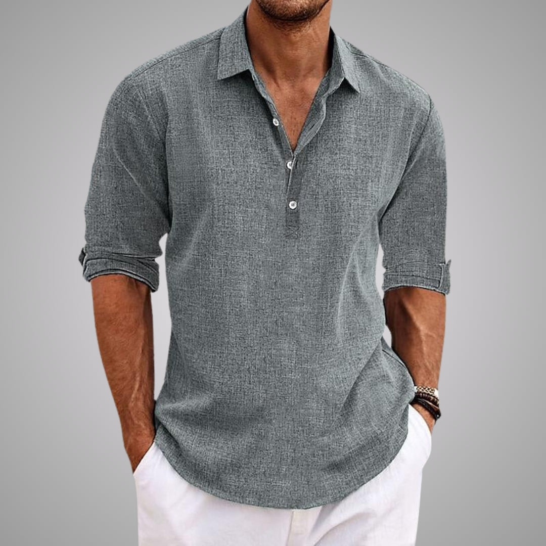 Rémi | Chemise Décontractée en Gris