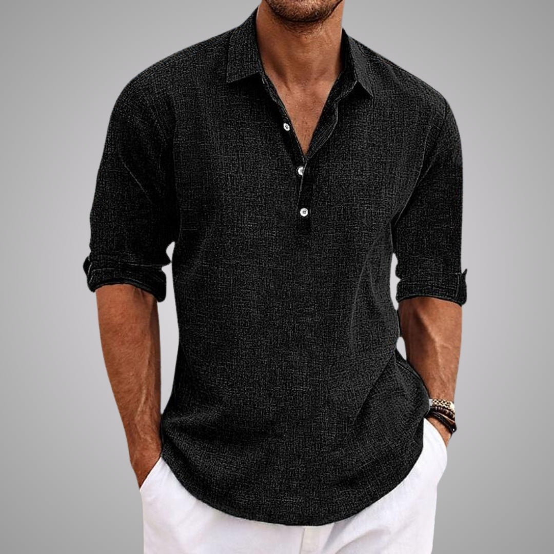 Rémi | Chemise Décontractée en Noir