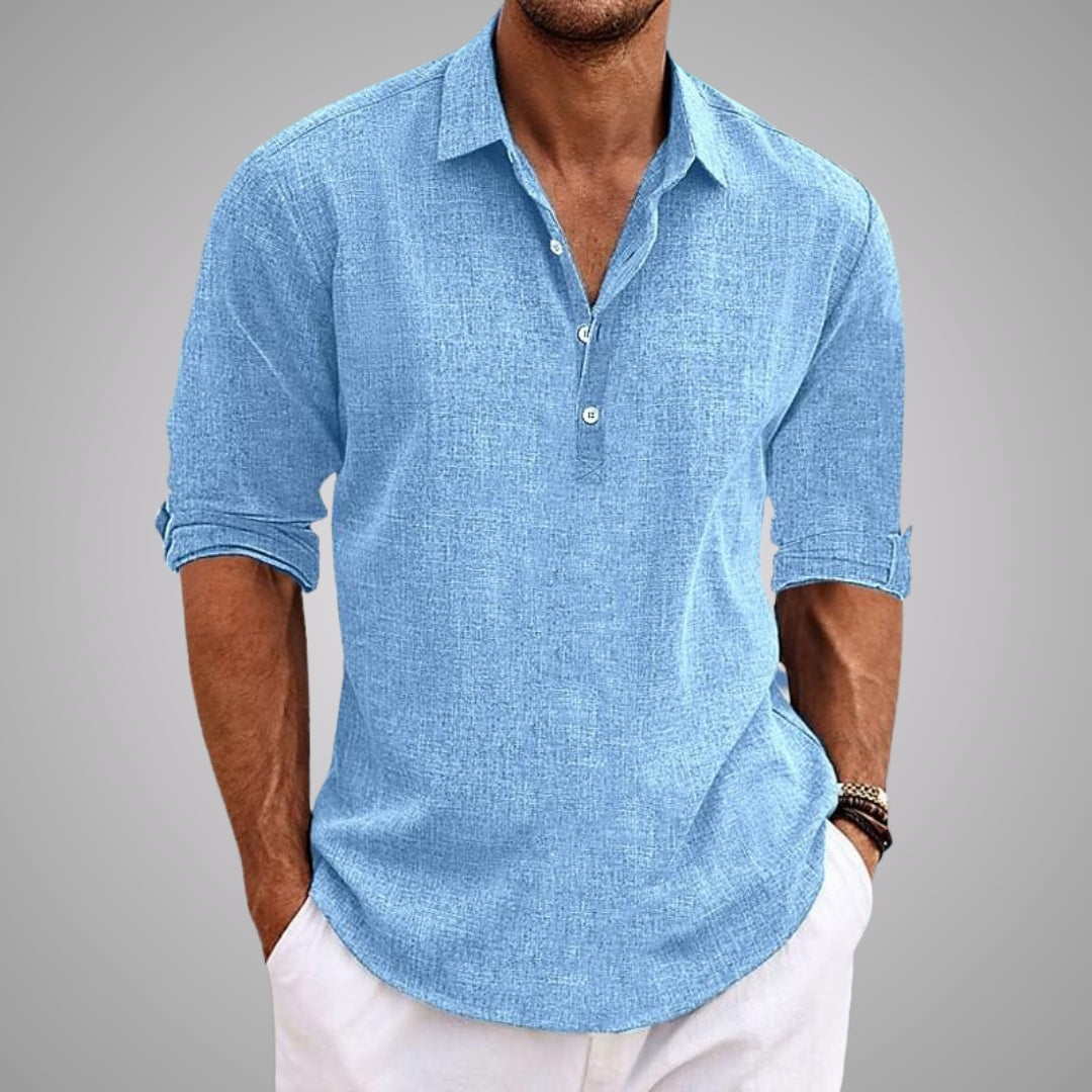 Rémi | Chemise Décontractée en Bleu Clair