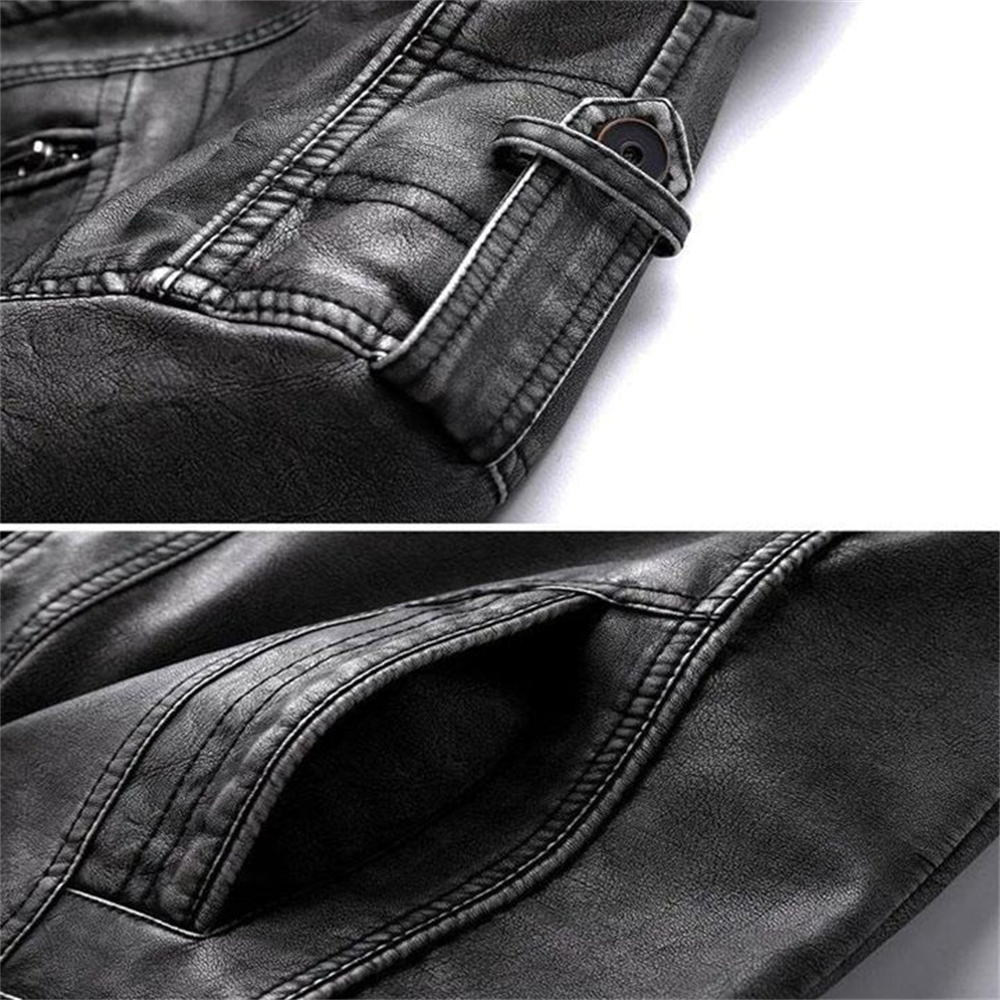 Malo | Veste en Cuir Bonanza – détail des poches