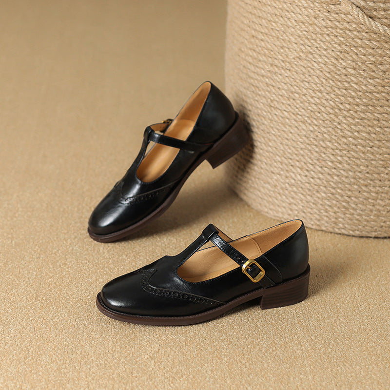 Romane | Chaussures Mary Jane – Noir, vue de dessus