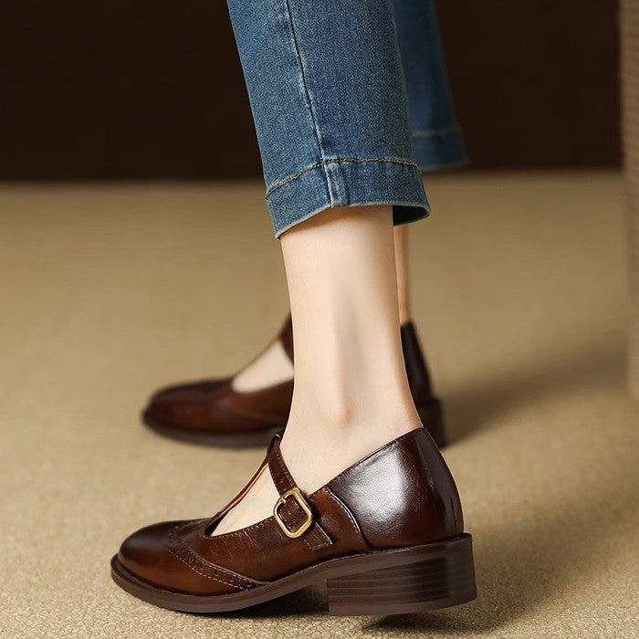 Romane | Chaussures Mary Jane – Marron
