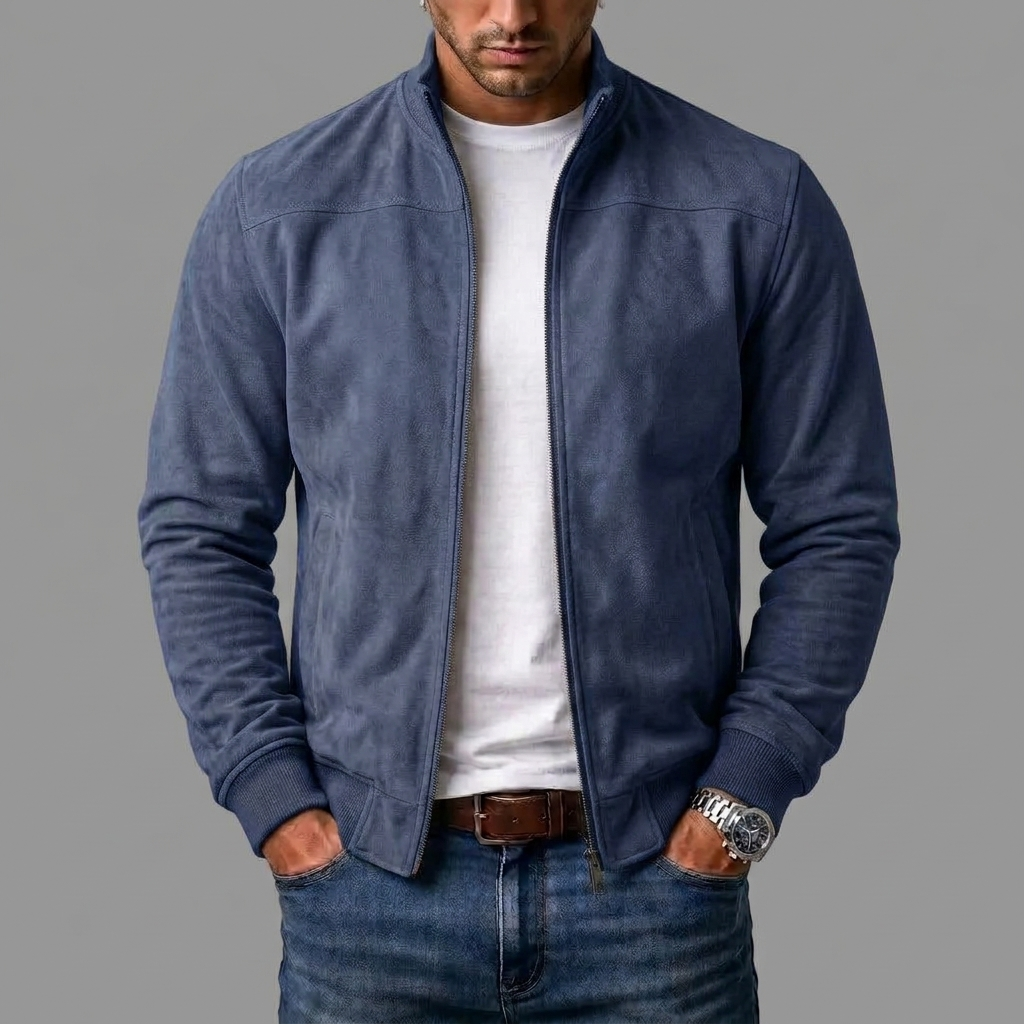 Lucas | Blouson Bomber en Daim