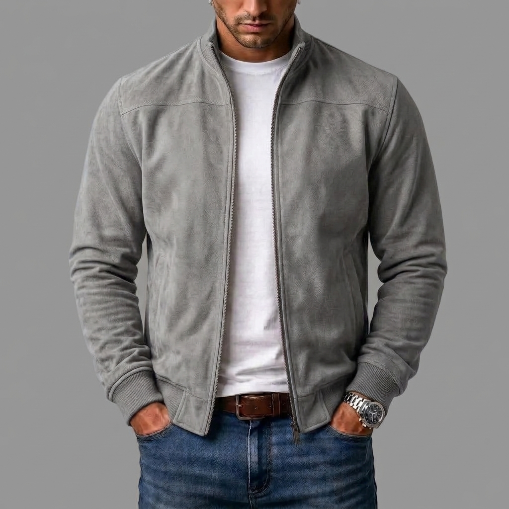 Lucas | Blouson Bomber en Daim
