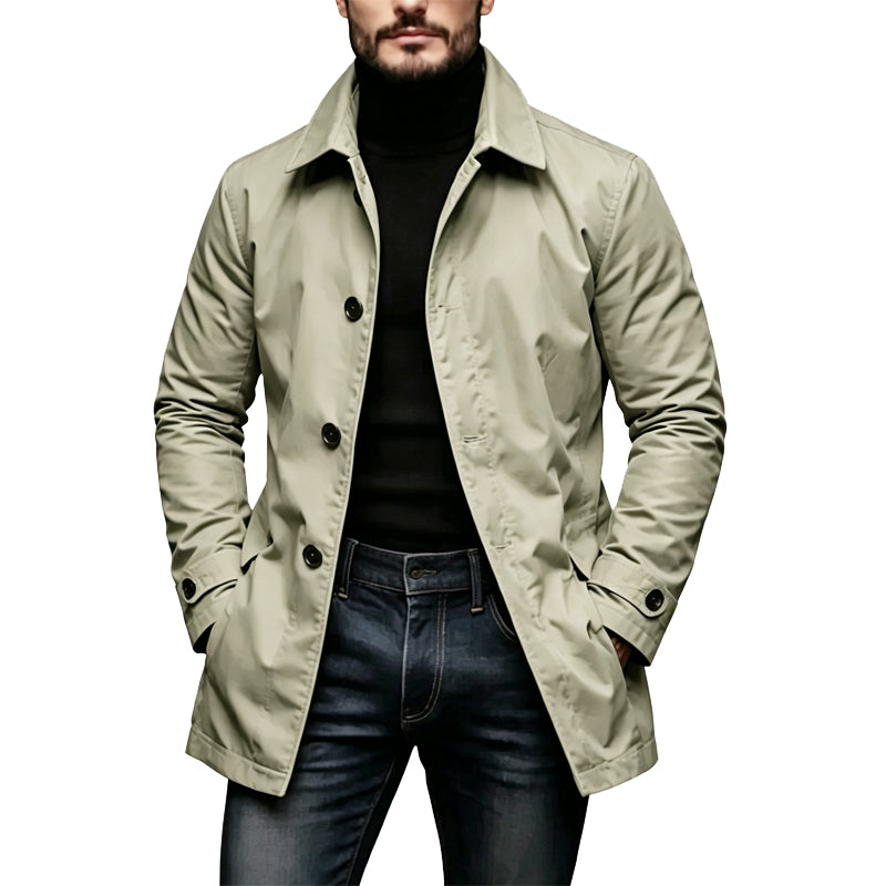 Théo | Trench Homme Imperméable Mi-Long