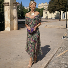 Emma | Robe Maxi à Épaules Dénudées - Imprimé Floral