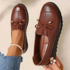 Agathe | Mocassins Confort à Soutien Intégral – Marron, vue de dessus