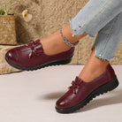 Agathe | Mocassins Confort à Soutien Intégral – Bordeaux