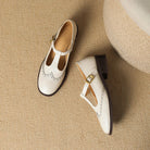 Romane | Chaussures Mary Jane – Beige, vue de dessus
