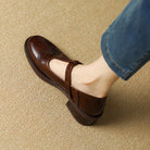 Romane | Chaussures Mary Jane – Marron, vue de profil