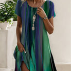 Alina | Robe Midi d’Été – Vert Aurore