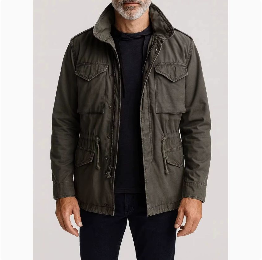 Arthur veste cargo portée vert olive