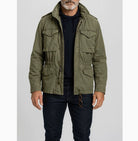 Arthur veste cargo portée vert olive détail