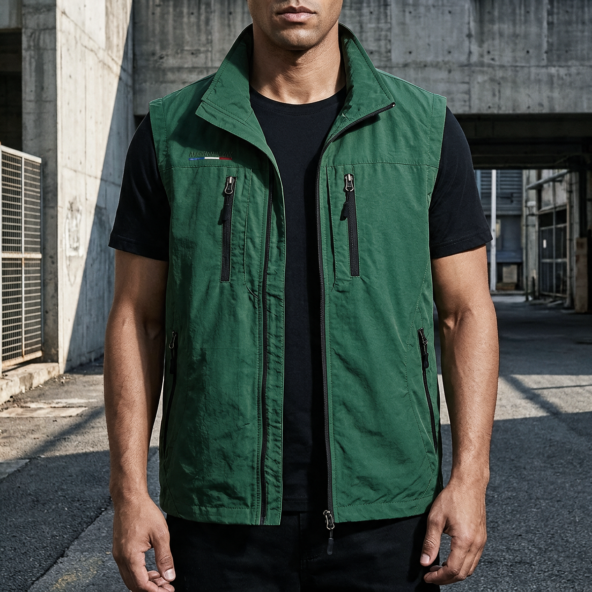 Felix Gilet Utilitaire Léger Vert - photo pub