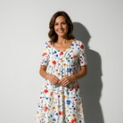 Sophie Motif Floral Rouge - Photo 1