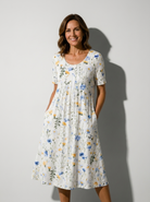 Sophie Motif Floral Bleu Clair