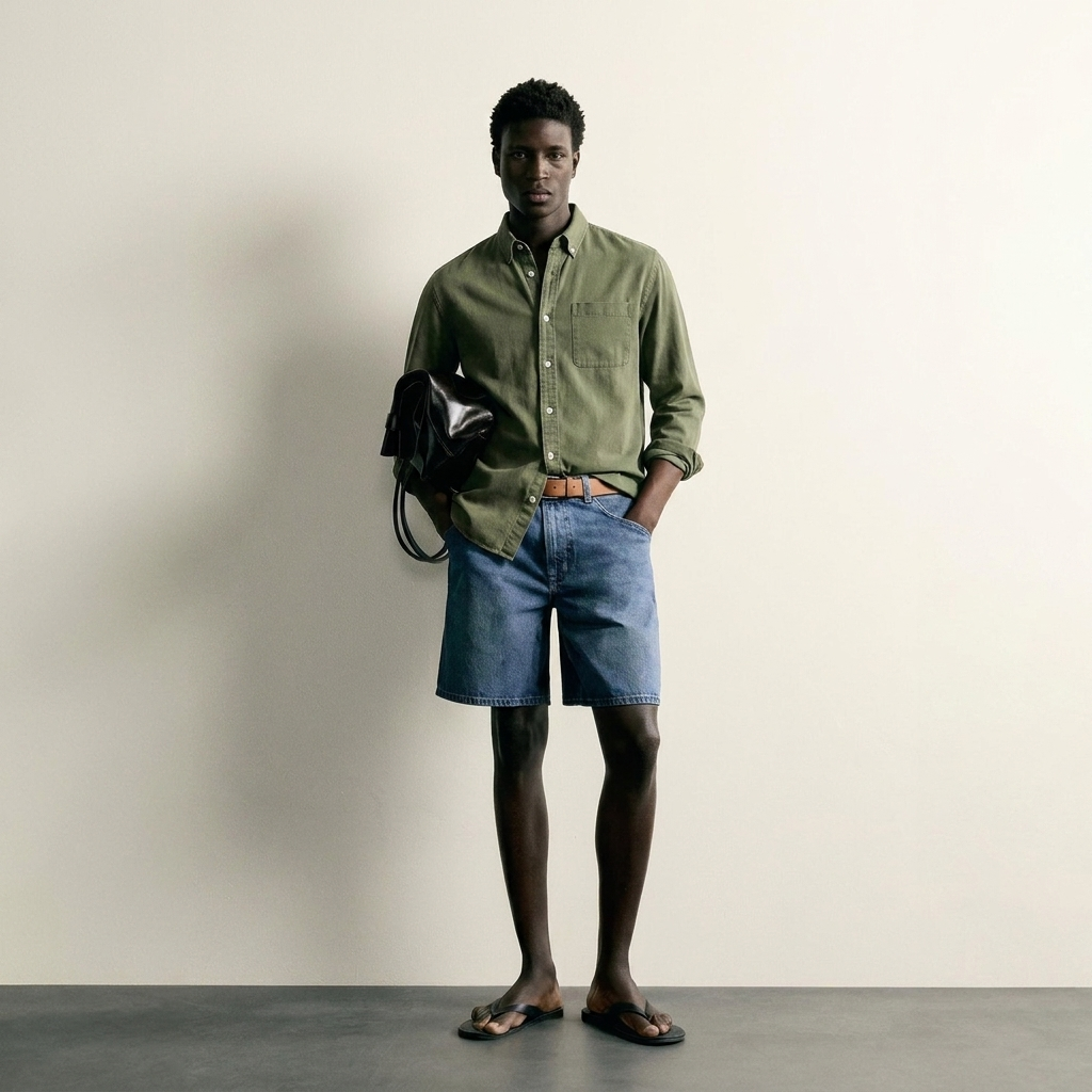 Max Chemise Décontractée Vert Olive - Photo 1