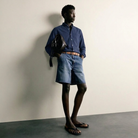 Max Chemise Décontractée Bleu Foncé - Photo IA