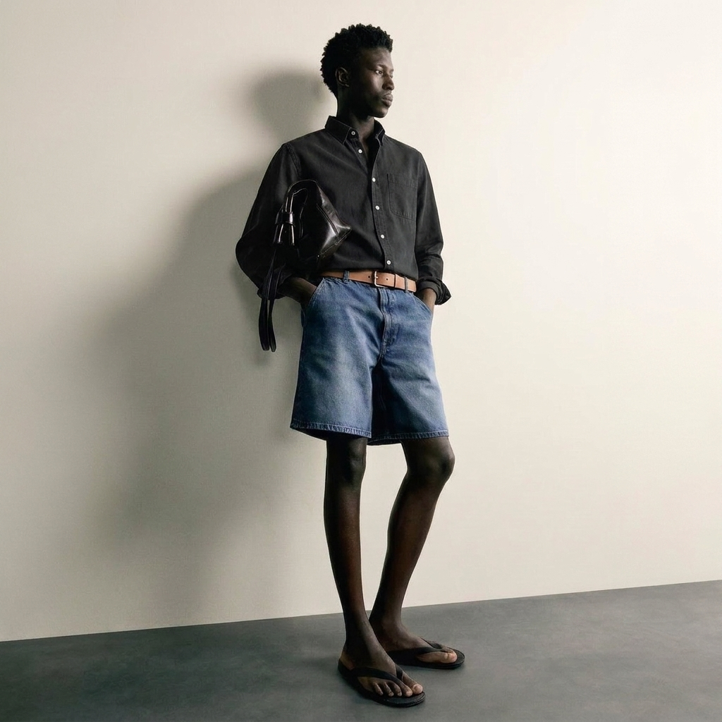 Max Chemise Décontractée Noir - Photo IA
