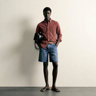 Max Chemise Décontractée Prune Rouge - Photo IA