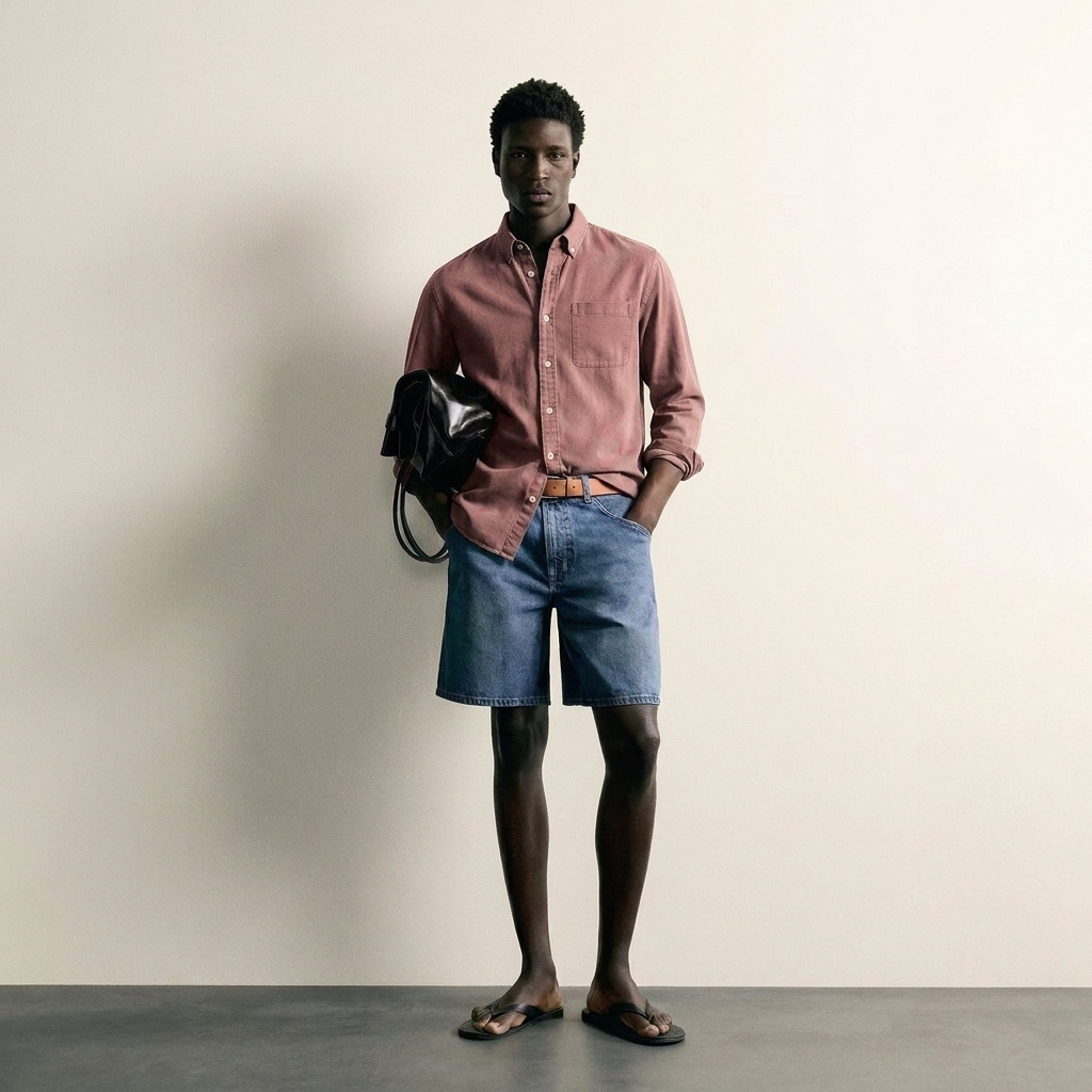 Max Chemise Décontractée Rose - Photo IA