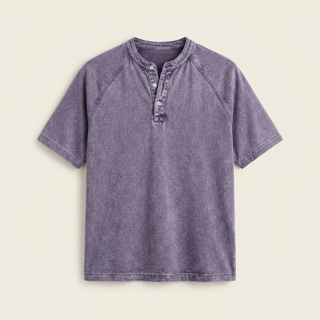 Leon Chemise Vintage Lilas - Photo 3 à plat
