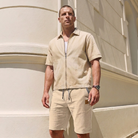 Leon Short d'Été Beige - Photo 2