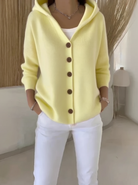 Manon | Gilet à capuche - Jaune