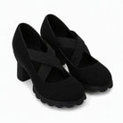 Maëlys | Escarpins Mary Jane à Plateforme – Noir Simili Cuir